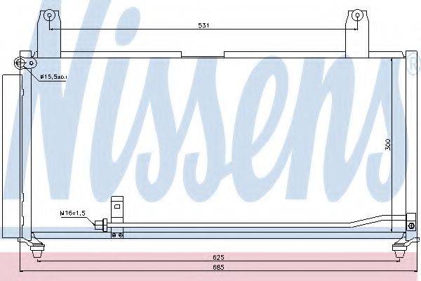 NISSENS 940080 Конденсатор, кондиционер