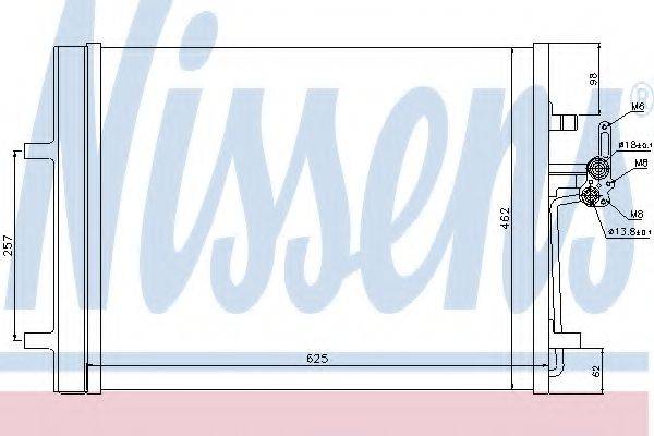 NISSENS 940088 Конденсатор, кондиционер