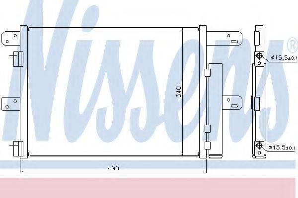 NISSENS 940096 Конденсатор, кондиционер