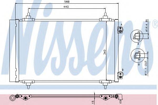 NISSENS 940111 Конденсатор, кондиционер