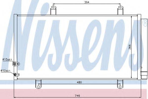 NISSENS 940194 Конденсатор, кондиционер