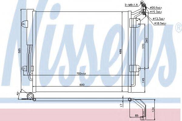 NISSENS 940256 Конденсатор, кондиционер