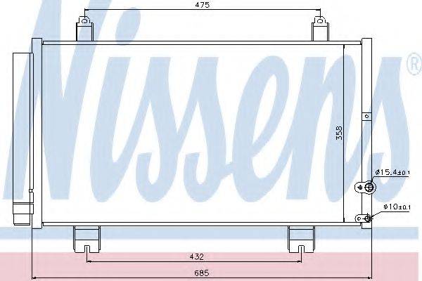 NISSENS 940261 Конденсатор, кондиционер