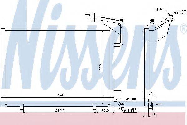 NISSENS 940285 Конденсатор, кондиционер