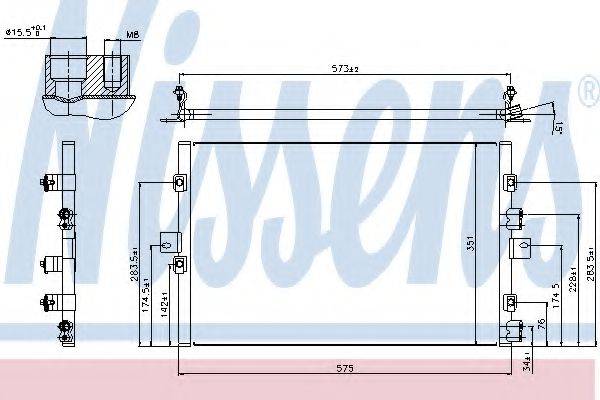 NISSENS 940307 Конденсатор, кондиционер