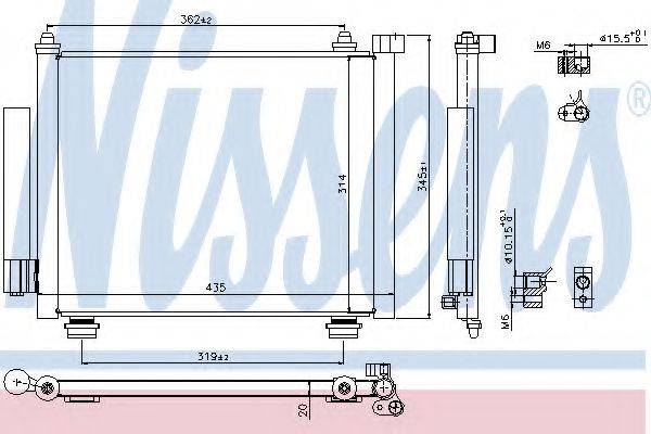 NISSENS 940315 Конденсатор, кондиционер