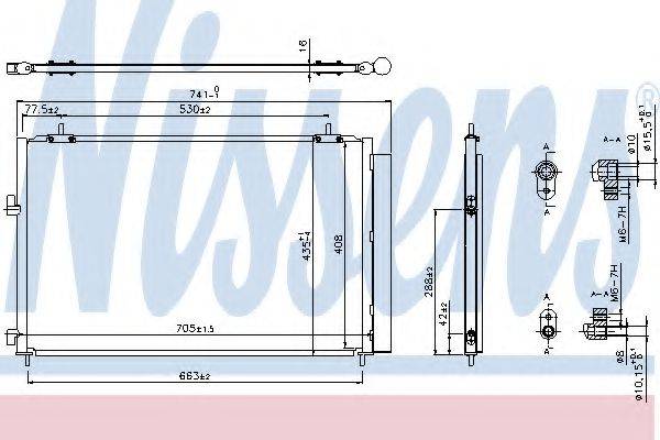 NISSENS 940349 Конденсатор, кондиционер