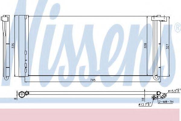 NISSENS 940358 Конденсатор, кондиционер