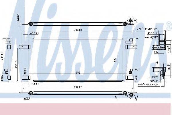 NISSENS 940376 Конденсатор, кондиционер