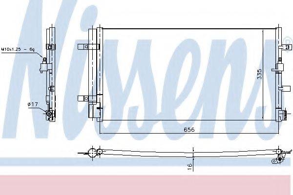 NISSENS 940430 Конденсатор, кондиционер