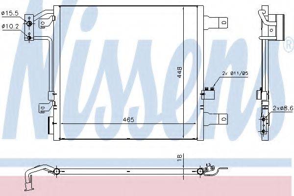 NISSENS 940441 Конденсатор, кондиционер