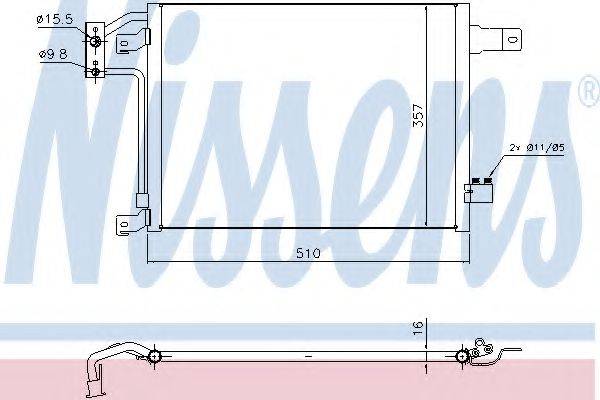 NISSENS 940442 Конденсатор, кондиционер