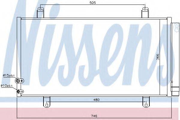 NISSENS 940443 Конденсатор, кондиционер