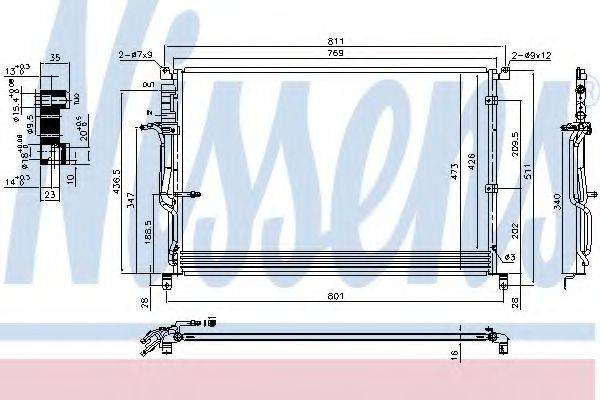 NISSENS 940451 Конденсатор, кондиционер