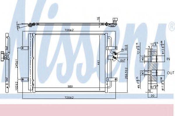 NISSENS 940584 Конденсатор, кондиционер