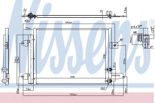 NISSENS 940588 Конденсатор, кондиционер