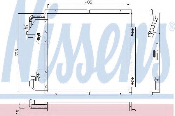 NISSENS 94132 Конденсатор, кондиционер