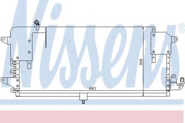 NISSENS 94174 Конденсатор, кондиционер