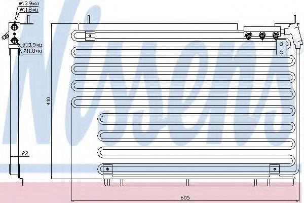 NISSENS 94216 Конденсатор, кондиционер