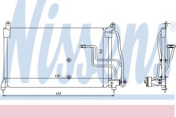 NISSENS 94190 Конденсатор, кондиционер