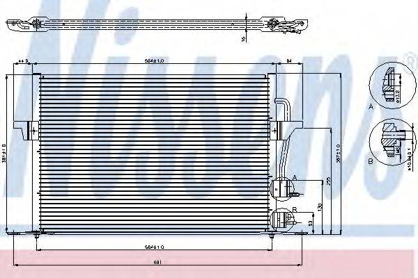 NISSENS 94308 Конденсатор, кондиционер