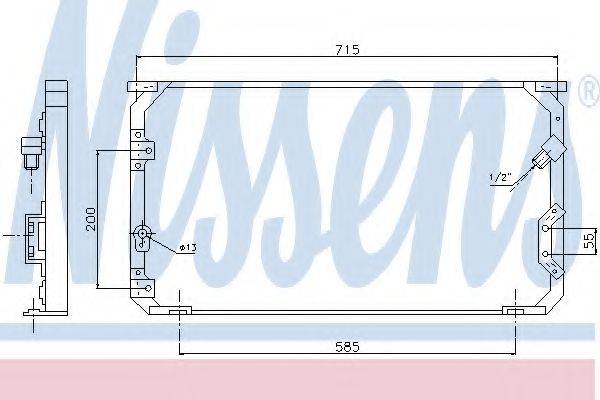 NISSENS 94312 Конденсатор, кондиционер