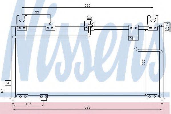 NISSENS 94354 Конденсатор, кондиционер