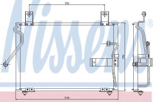 NISSENS 94415 Конденсатор, кондиционер