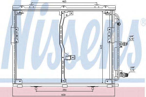 NISSENS 94330 Конденсатор, кондиционер
