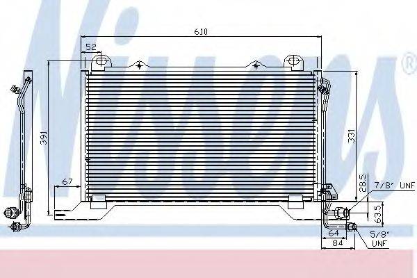 NISSENS 94425 Конденсатор, кондиционер
