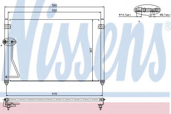 NISSENS 94428 Конденсатор, кондиционер