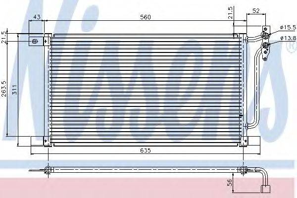 NISSENS 94527 Конденсатор, кондиционер