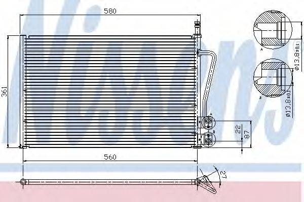 NISSENS 94587 Конденсатор, кондиционер