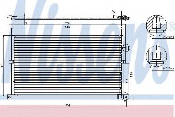 NISSENS 94586 Конденсатор, кондиционер
