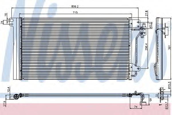 NISSENS 94604 Конденсатор, кондиционер