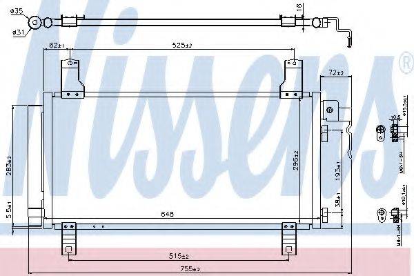 NISSENS 94792 Конденсатор, кондиционер
