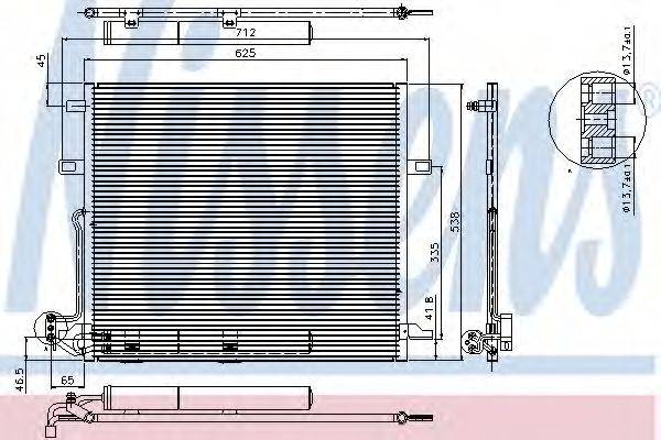 NISSENS 94897 Конденсатор, кондиционер