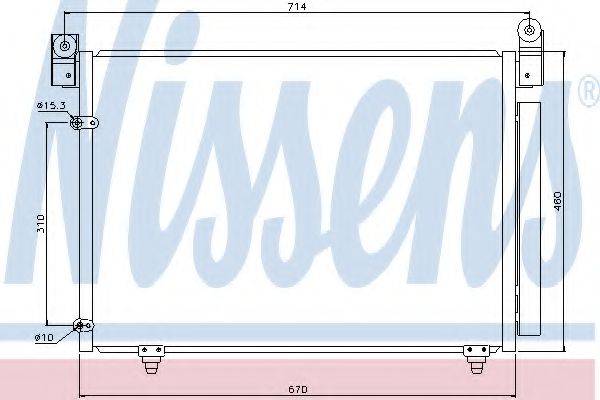 NISSENS 94933 Конденсатор, кондиционер