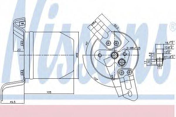 NISSENS 95004 Осушитель, кондиционер