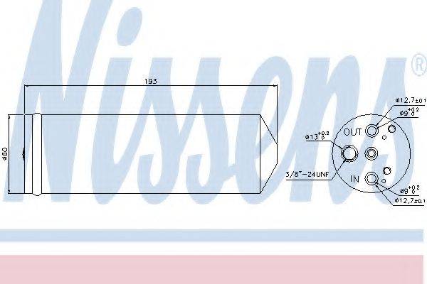 NISSENS 95082 Осушитель, кондиционер