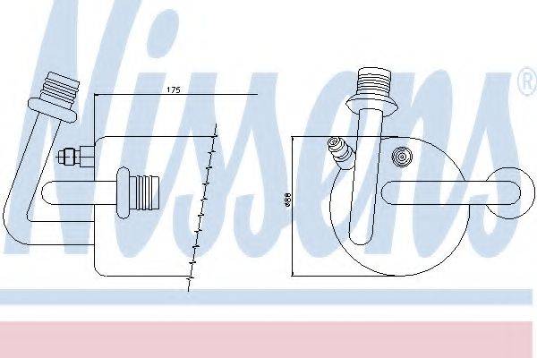 NISSENS 95396 Осушитель, кондиционер
