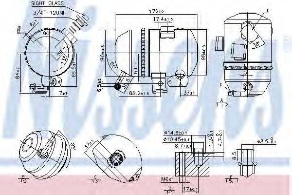 NISSENS 95520 Осушитель, кондиционер