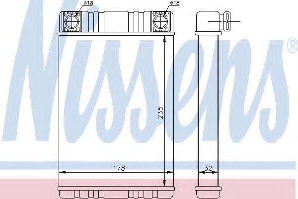 NISSENS 72028 Теплообменник, отопление салона