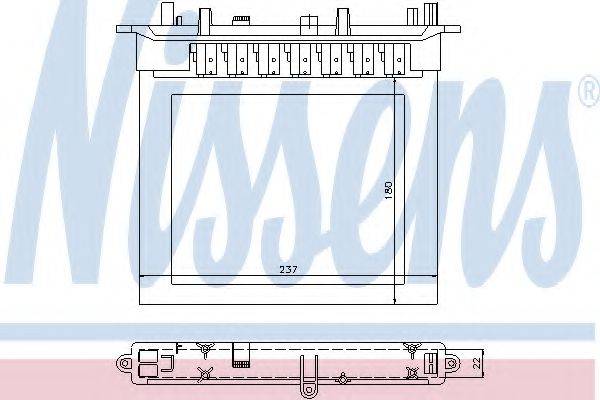 NISSENS 72032 Теплообменник, отопление салона