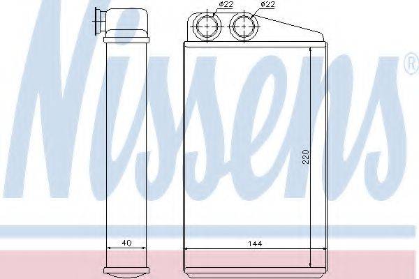 NISSENS 73249 Теплообменник, отопление салона