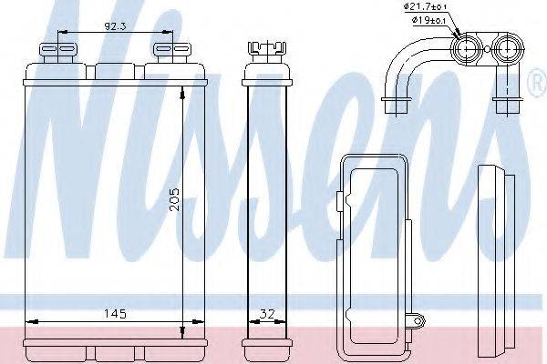 NISSENS 70520 Теплообменник, отопление салона