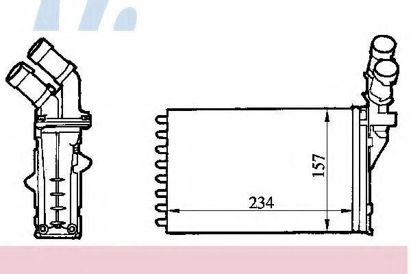 NISSENS 71147 Теплообменник, отопление салона