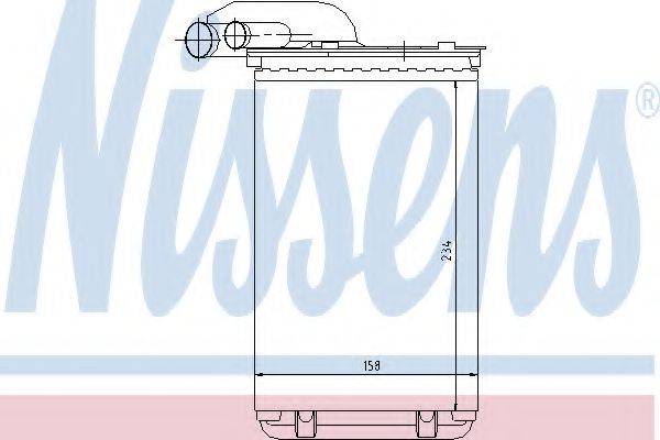 NISSENS 73252 Теплообменник, отопление салона