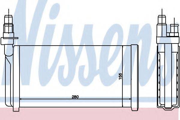 NISSENS 70011 Теплообменник, отопление салона