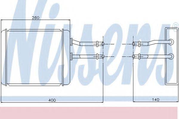 NISSENS 70017 Теплообменник, отопление салона